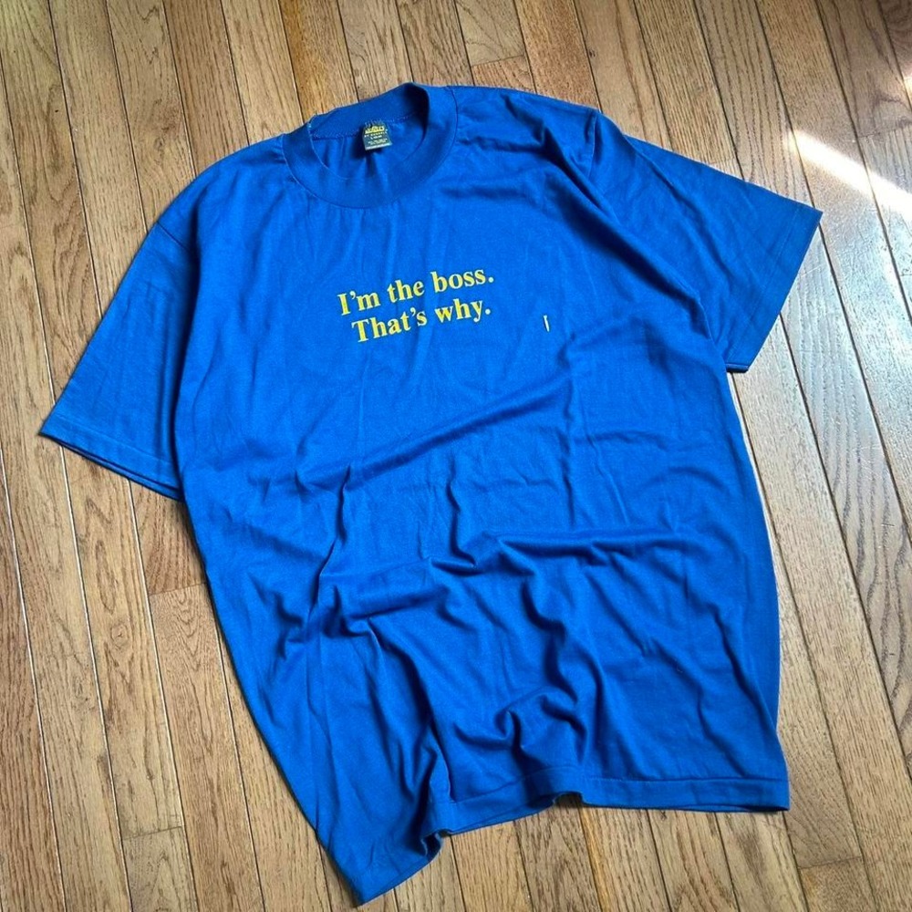 Vintage 80's Humor "I'mβ the Boss" Shirt